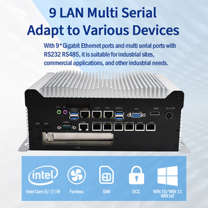 Bán buôn giá rẻ & New Mini <span class=keywords><strong>PC</strong></span> với I9-9900 9 Cổng Lan cho máy tính để bàn Windows 10 ai trực quan hệ thống của tự động hóa công nghiệp - Product Image 5