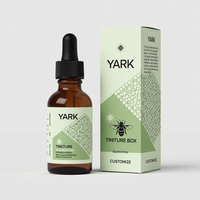 Vente en gros de flacon compte-gouttes de teinture en verre de 10ml 30ml 50ml Boîte d'emballage de flacon de teinture avec logo personnalisé
