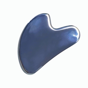 Planche Gua Sha en acier inoxydable 304, outil de beauté corporelle en métal - Product Image 6