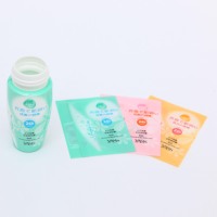 Étiquettes en film plastique rétractable personnalisées pour crème solaire Étiquette à manchon rétractable en PET pour crème solaire Bouteille de crème solaire à cils Étiquette privée en PVC