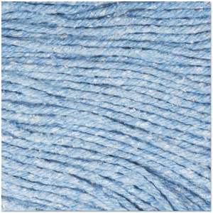 Boardwalk 502BLCT Super Loop Wet <b>Mop</b> <b>Head</b> Microfiber Cotton/Synthetic Medium Size Blue 12/Carton - Product Image 1