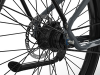 Vélo électrique urbain multifonctionnel intelligent avec moteur central, frein hydraulique à courroie en carbone, éclairage à détection automatique et transmission interne à 8 vitesses