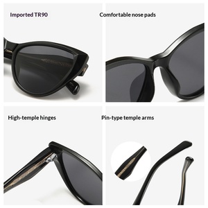 Lunettes de soleil unisexes en acétate de haute qualité, style rétro épais, personnalisées OEM, pour hommes et femmes, avec verres polarisés - Product Image 3