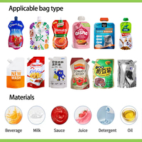 Machine d'emballage FFS automatique pour sachets souples à fond plat et sachets à bec verseur ULTRAClean, pour le remplissage de liquides