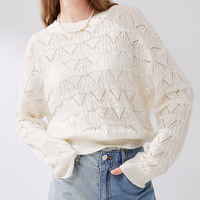 Pull en laine personnalisé pour femme, col rond, tricot d'automne, vêtement de mode, tenue décontractée pour tous les jours
