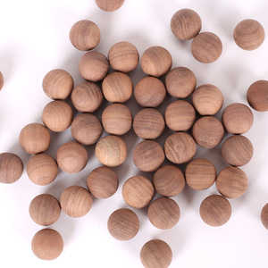 Boules rondes en bois non finies, en bois dur naturel, lisses, en noyer, pour l'artisanat et le bricolage - Product Image 6
