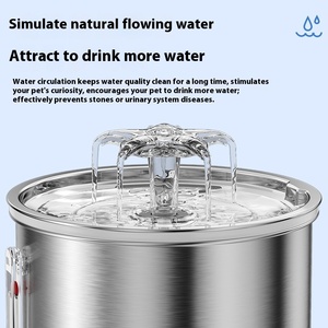 Nhà Máy Bán Buôn Thép Không Gỉ Tự Động Lọc Lưu Thông Mèo Nước Dispenser Thông Minh Pet Nước Trung Chuyển Watchable Nước - Product Image 2