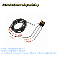 Sonda de Temperatura DS18B20 con Conector JST y Cableado Personalizado de 3 Metros para Arnés Automotriz