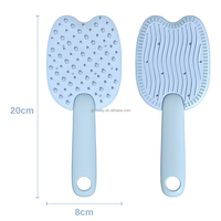 Brosse de toilettage double face pour animaux de compagnie, peigne de massage pour chat et chien, brosse pour enlever les poils pour poils longs ou courts, chaton, chiot