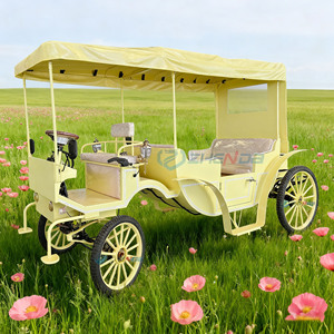 Carruaje de Cenicienta con Ruedas de Goma Sólida, Carruaje Eléctrico Silencioso para Bodas, Navidad y Paseos Turísticos - Product Image 2