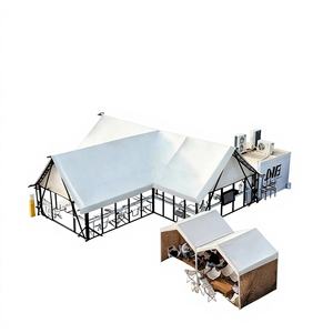 Tente de camping de luxe de type T, hôtel, salle de bain, salle de sport, deux chambres, salon, design moderne, écologique, résistante au feu - Product Image 1