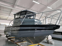 Bateau de pêche en aluminium de 20 pieds EF600, bateau de pêche en mer avec cabine, bateau de travail en haute mer, bateau de plaisance, croiseur à moteur hors-bord