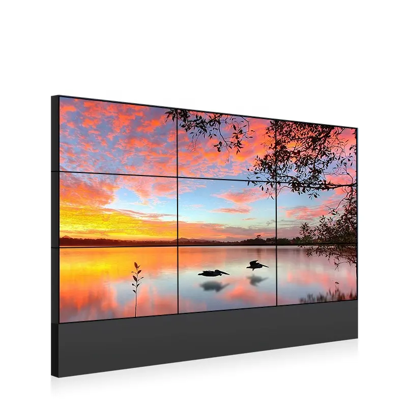 Mur vidéo incurvé LG abordable en 4X4 pour la publicité intérieure, rendu vidéo en couleur pour le divertissement familial