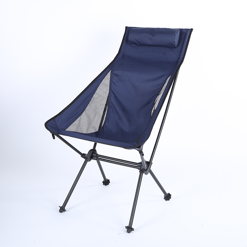 High-Back Folding Lounge Chair – Waterproof Metal Frame Portable Beach & Camping Chair