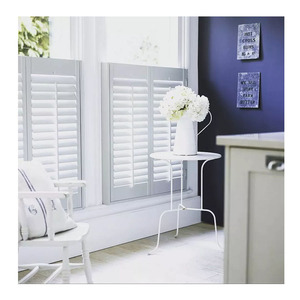 Giá tốt nhất tùy chỉnh kích thước điện PVC cửa sổ cửa chớp trồng cửa chớp giả gỗ bluetooth từ xa màn trập - Product Image 3