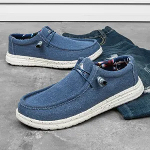 high quality classic simple men casual shoes suede slip-on loafers boat shoes