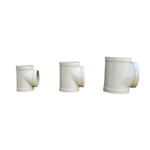 Vanne à boisseau sphérique en PVC de grand diamètre de type T et raccord de tuyau à trois voies Raccords de drainage basse pression et d'alimentation en eau - Product Image 5
