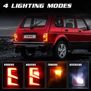 <span class=keywords><strong>4X4</strong></span> LED en cours d'exécution inversion clignotants feux frein arrière feu arrière accessoires de voiture pour <span class=keywords><strong>Lada</strong></span> <span class=keywords><strong>Niva</strong></span> <span class=keywords><strong>4X4</strong></span> 1995-2019 - Product Image 2