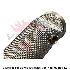 ท่อดาวน์ไปป์ Vortex Heat Shielded SS304 สำหรับ BMW M135i M235i 335i 435i M2 N55 3.0T ชุดท่อไอเสียสมรรถนะสูงแบบติดตั้งได้โดยตรง - Product Image 3