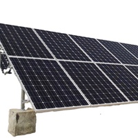 Système de panneau solaire de toit 1-10kw énergie photovoltaïque électrique 2kv technologie PERC et demi-cellule liée au réseau panneau solaire à haute efficacité