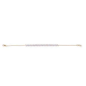 925 Sterling <b>Silver</b> Marquise Cut CVD Diamond Tennis Chain <b>Bracelet</b> for Women | Rose Gold Plated Luxury Gift & Party <b>Bracelet</b> - Product Image 2