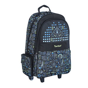 Sac <span class=keywords><strong>à</strong></span> dos scolaire personnalisé avec roulettes, sac <span class=keywords><strong>à</strong></span> dos <span class=keywords><strong>à</strong></span> roulettes pour enfant, poignée rétractable, sac <span class=keywords><strong>à</strong></span> dos de voyage pour étudiant, sac <span class=keywords><strong>à</strong></span> dos scolaire - Product Image 4