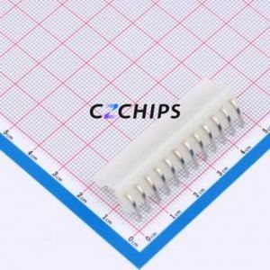 3.96-12AW Wire-to-Board Pin Header Bent Lead Through Hole,P=3.96mm Connector 1x12P 3.96mm Right Angle Insert 12P - Product Image 2