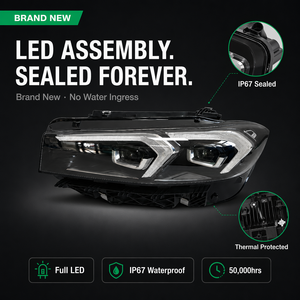 Para <span class=keywords><strong>BMW</strong></span> Serie 3 G20 G28 LCI, Conjunto de Faros Delanteros LED Completos, OE 63115A4F763 63115A4F764, Plug and Play, DRL en Forma de L, 330i - Product Image 2