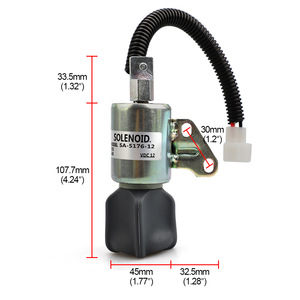 โซลินอยด์วาล์ว Sa-5176-12 12Vdc สำหรับปิดเครื่องยนต์คูโบต้า Yc101553 - Product Image 4