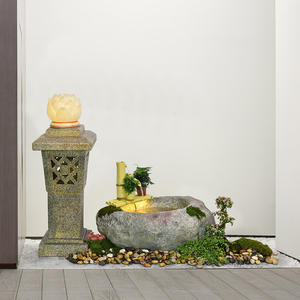 Adornos de Agua Corriente para Bonsái y Rocalla, Decoración de Patio, Fuente Exterior para Piscina, Paisaje de Piedra, Entrada de Jardín - Product Image 3