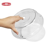 Dôme en plastique transparent anti-poussière pour gâteaux et pains, 9 pouces, empilable, lavable, écologique, avec logo personnalisé, pour fêtes et événements, Goodman