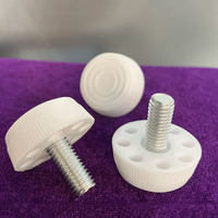 M6 Thread Inserts for Square Tubes for 25mm Square Black Plastic Plug Caster Insert,Chair End Caps Furniture Leg Plug