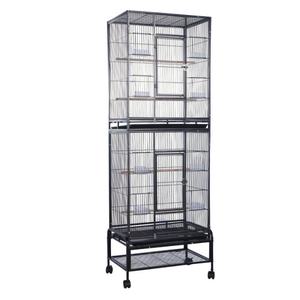 Vente chaude Facile à Installer Grande Capacité Fil Étanche Perroquet <span class=keywords><strong>Cage</strong></span> À Oiseaux Volière Villa De Luxe Grille Verticale Boîte D'élevage - Product Image 1