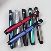 Stylo applicateur à cartouche métallique réutilisable à dose réglable 60UI 80UI avec clip pour stylo, compatible avec les cartouches en verre de 3 ml, stylo de distribution pour soins de la peau