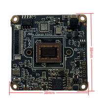Modul Kamera CCTV IP Jaringan 2MP 30FPS GK7205V200 IMX307 H.265 38x38mm Papan PCB Lapis Tunggal untuk Kompatibel dengan Aplikasi TUYA HIK