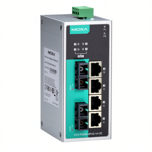 สวิตช์โมกซ่า EDS-P206A-4PoE-MM-SC แบบติดตั้งบนราง DIN รองรับ PoE แบบ Unmanaged 4 พอร์ตอีเธอร์เน็ต สำหรับเครือข่ายอุตสาหกรรม - Product Image 3