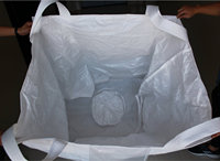 Vanne de fond de vanne en polypropylène vierge 1200, grand sac 100% kg, résistance aux UV avec revêtement en polyéthylène