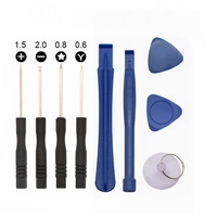 Kit d'outils de réparation pour téléphones portables : Outils d'ouverture, tournevis, démontage et déverrouillage pour iPhone, Samsung, Blackberry