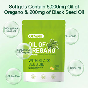Olio OEM di origano capsule con olio di semi nero softgel organico origano olio estratto integratore - Product Image 3