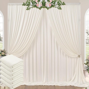 Wintina formato personalizzato foto sfondo drappeggi tessuto Design semplice per festa di compleanno cerimonia cerimonia cerimonia decorazione tenda - Product Image 6