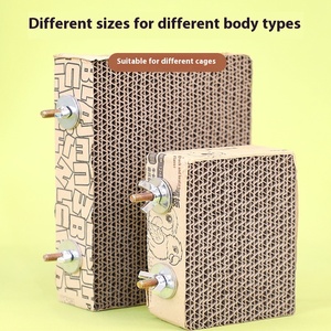 Plataforma Xuanfeng, suministros duraderos para pájaros, soporte de molienda de cartón de mil capas, juguetes para loros, piel de tigre, garra para la boca, soporte para ejercicio - Product Image 5