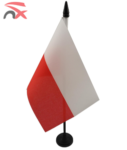Publicidad personalizada Regalo de negocios Bandera nacional <span class=keywords><strong>Polonia</strong></span> Bandera de escritorio Bandera de mesa con base y asta de bandera - Product Image 2