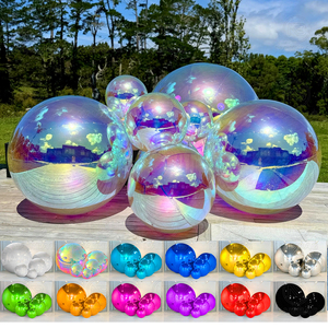 PVC gương bóng cho Christmas Wedding party Decor - Silver Big bóng bóng <span class=keywords><strong>Inflatable</strong></span> phản chiếu gương bóng bay Sphere - Product Image 5