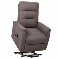 Fauteuil inclinable électrique moderne pour personnes âgées avec fonctions réglables, design extensible, structure en bois, télécommande