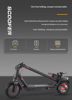 Trottinette électrique à 2 roues pas chère de 8,5 pouces, entrepôt UE, États-Unis, Canada, 36v 350w Escooter 10Ah longue portée, application, trottinette électrique pliable