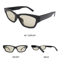 Lunettes de soleil personnalisées en gros avec logo – Modèles de luxe œil-de-chat noirs pour hommes et femmes – Marque de créateur haut de gamme