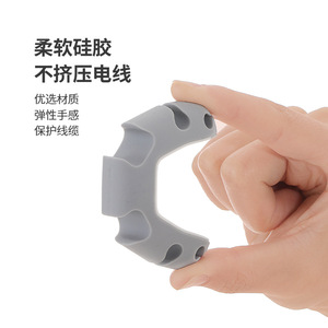 FaSoLa Desktop Cable Organizer 6mm Hole Diameter Multifunctional Charging Cable Holder Clip For Data Cables Office Use - Product Image 4