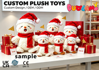 Peluche personnalisée, adorable bonhomme de neige, poupée en peluche, design personnalisé, OEM ODM pour cadeau de fête, peluche sur mesure