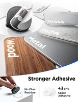 LISEN Paquete de 6 Organizadores Magnéticos de Cables USB, Clips de Gestión de Cables de Escritorio, Soporte Adhesivo para Teléfonos Inteligentes, Tipo C, Cable de Alimentación