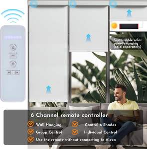 Persianas enrollables comerciales elegantes, eléctricas, motorizadas, inteligentes, anti-UV, ecológicas, personalizables, lisas, resistentes al viento, automáticas, francesas - Product Image 2